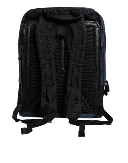 Black backpack with multiple pockets and straps