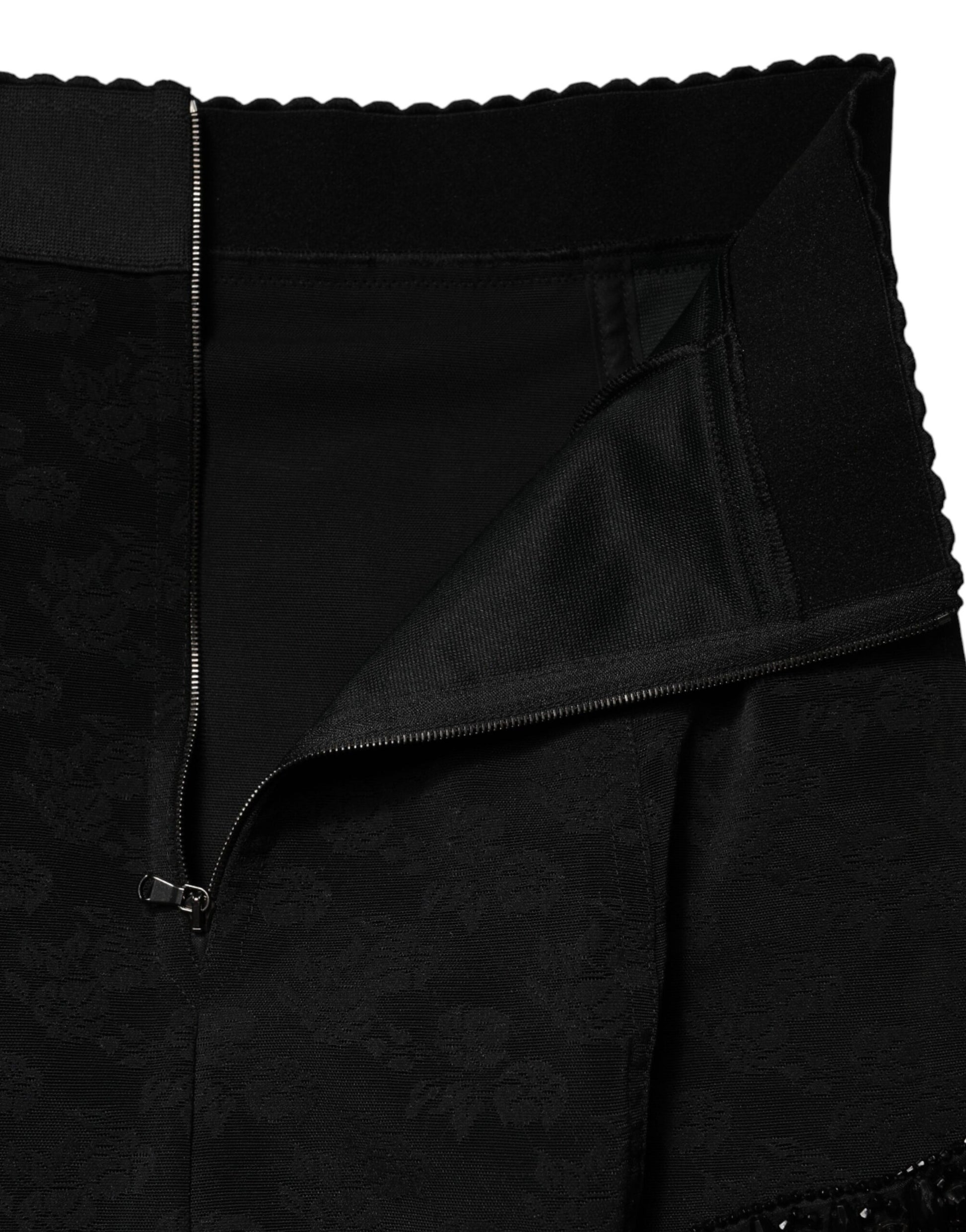 Black lace dress with zipper in front