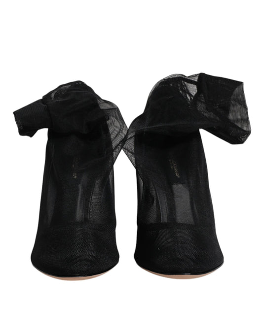 Pair of black knee high boots