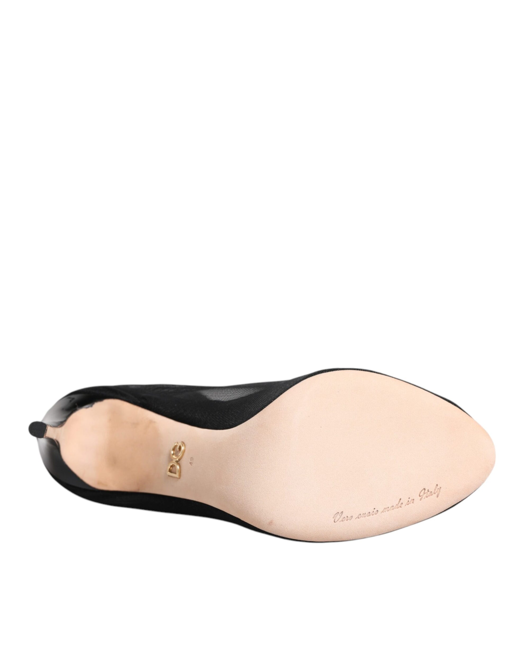 Pair of women's shoes with a gold buckle