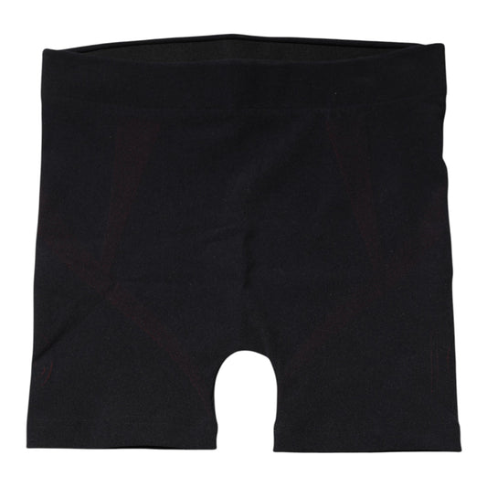Black cotton briefs with red trim