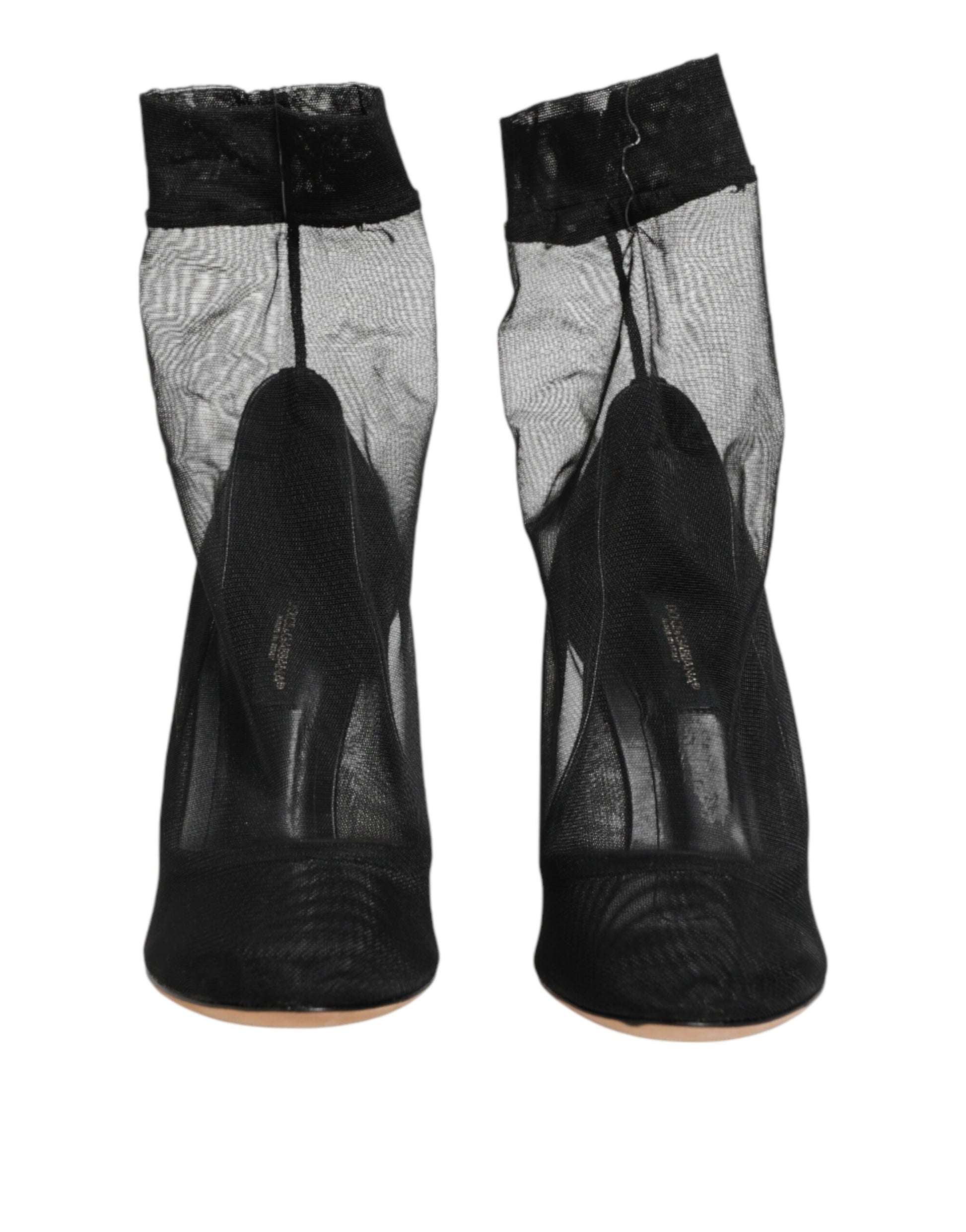 Pair of black knee high socks