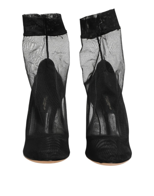 Pair of black knee high socks