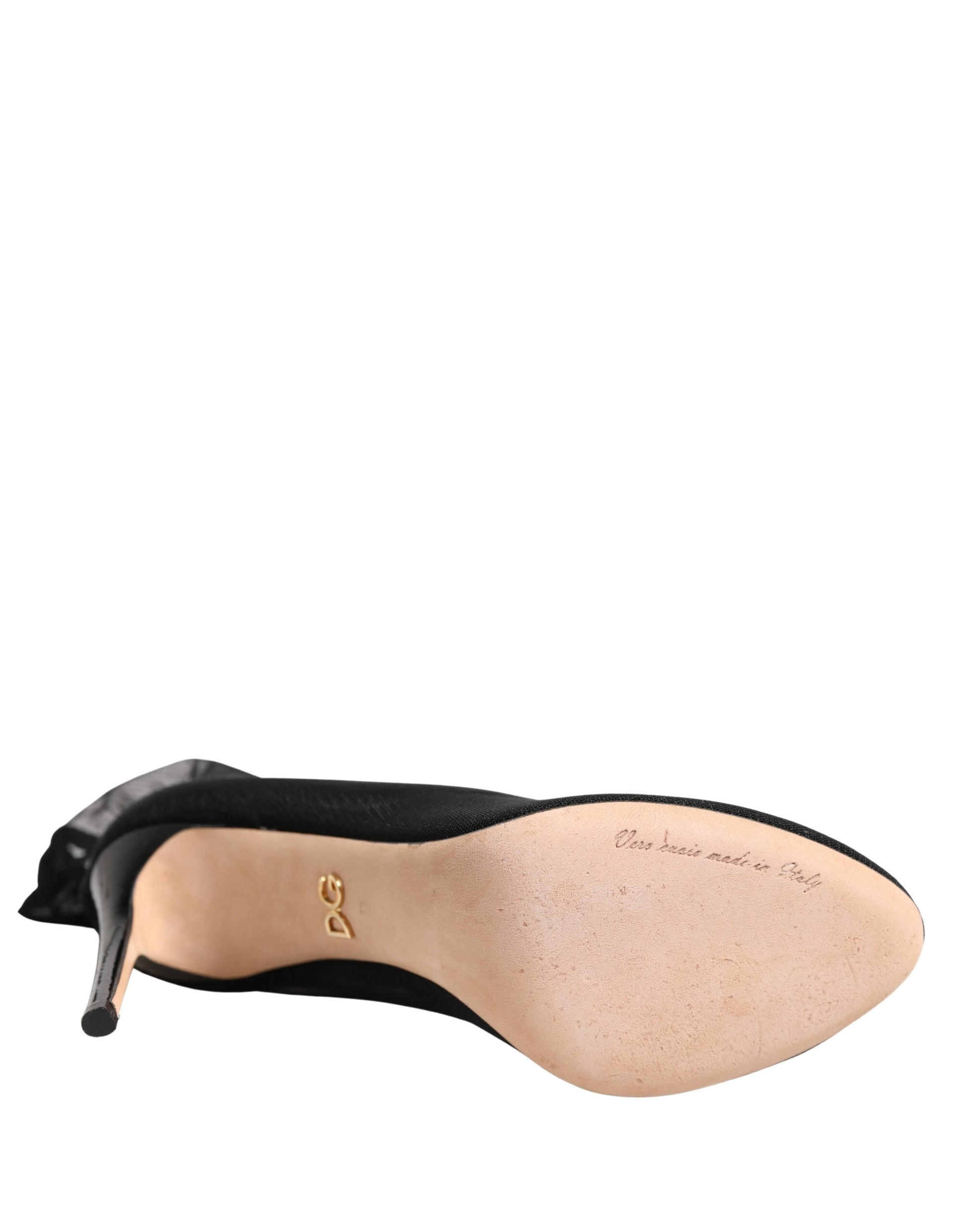 Black shoe on a white background