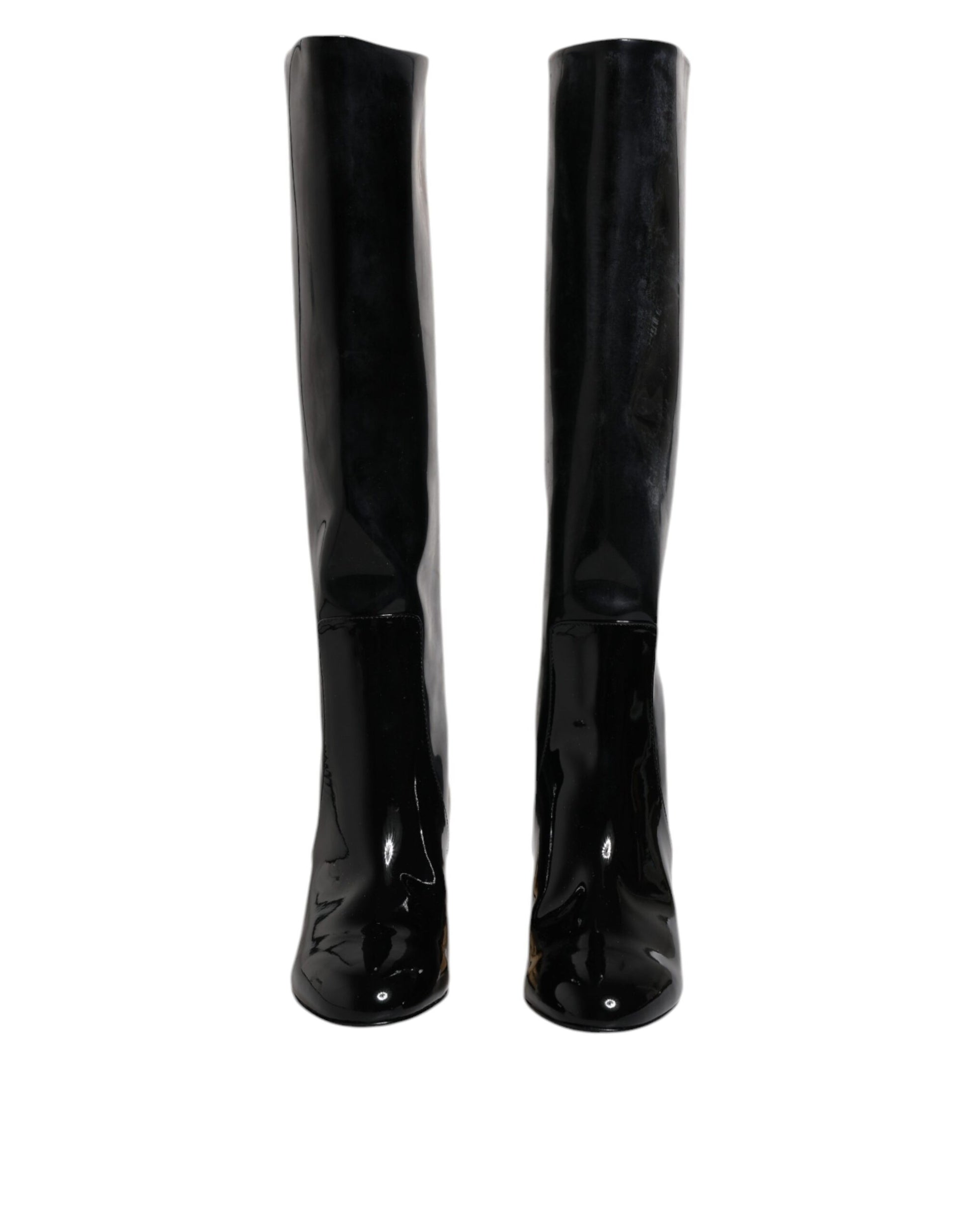 Pair of black knee high boots