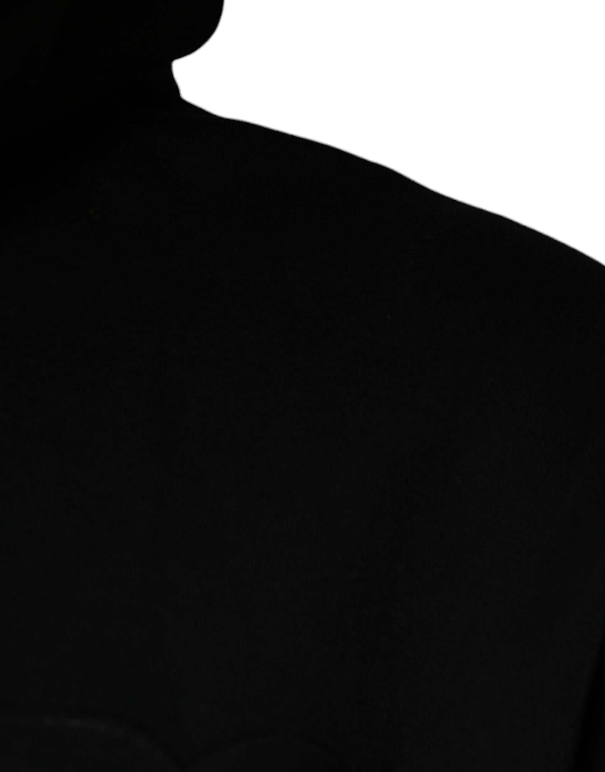 The back of a black shirt