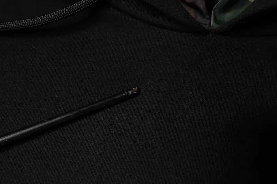 Black pen on black fabric