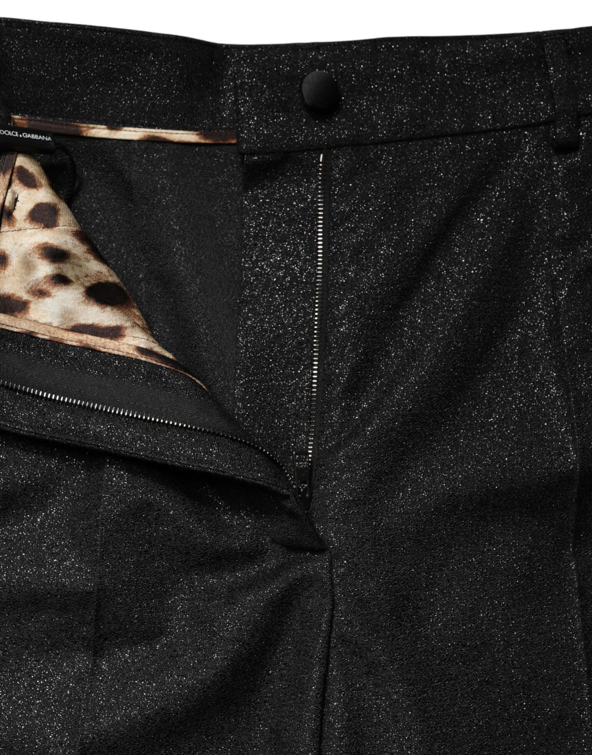 Black pants with zippered side pockets
