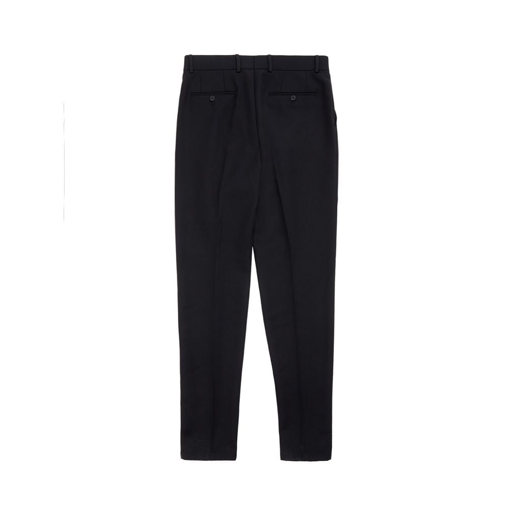 A pair of black polyester dress pants by Dolce & Gabbana