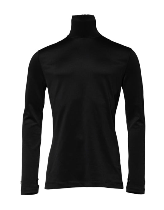 Black long sleeve turtleneck shirt