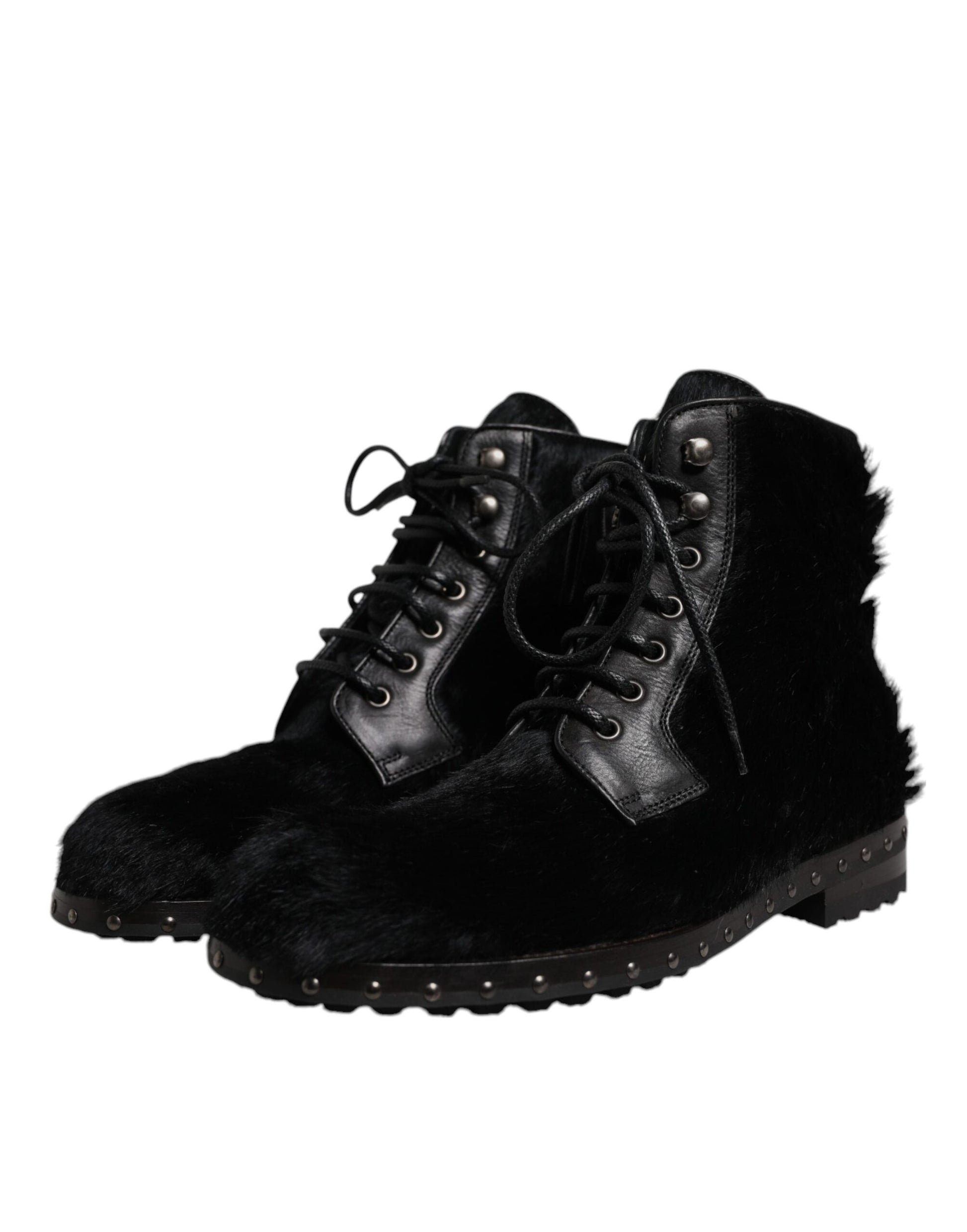 Pair of black fur lined boots
