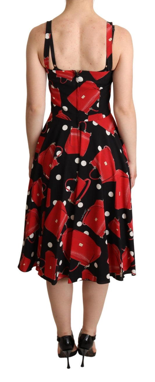 Red dress with hearts pattern on back