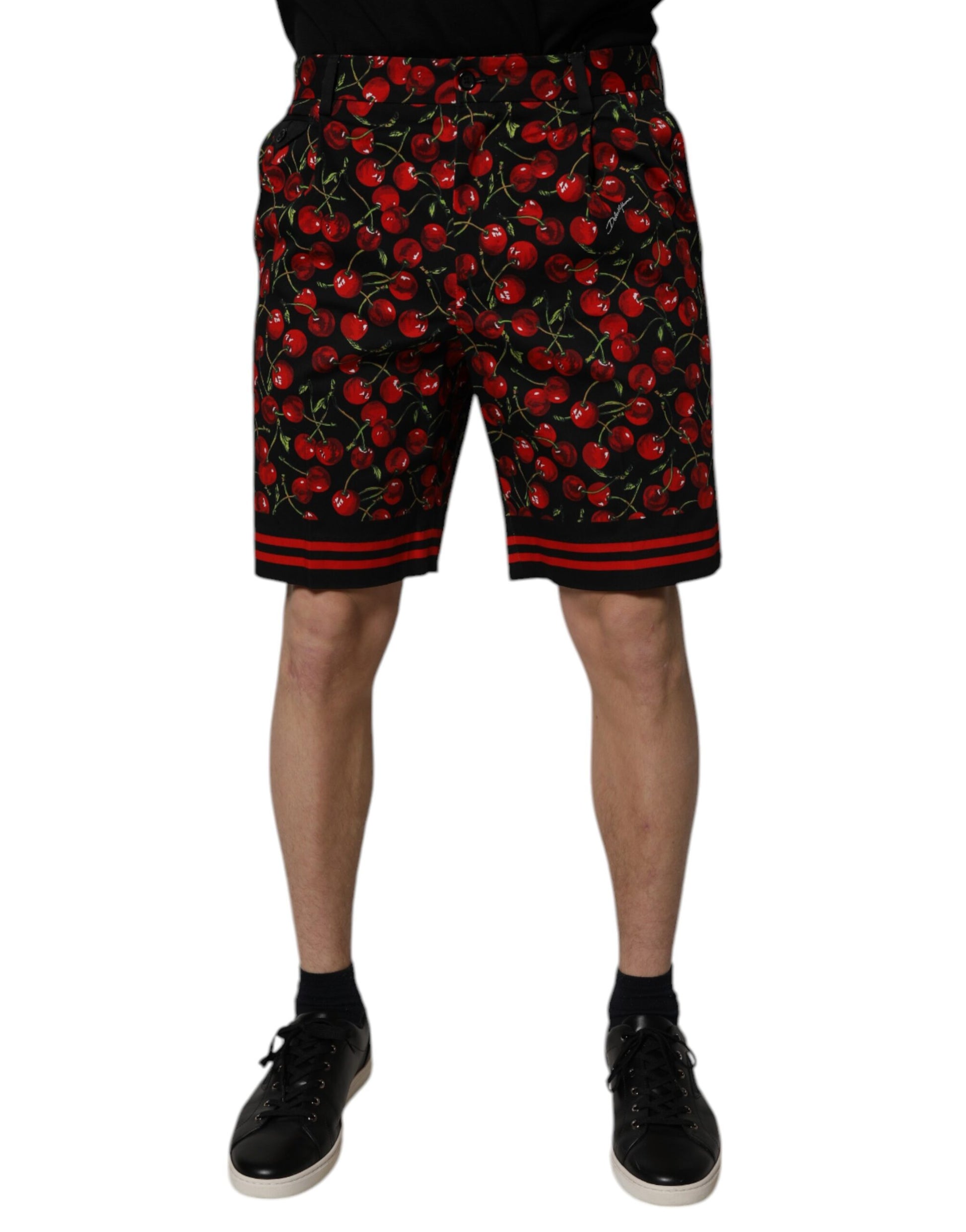 Red shorts with cherry print