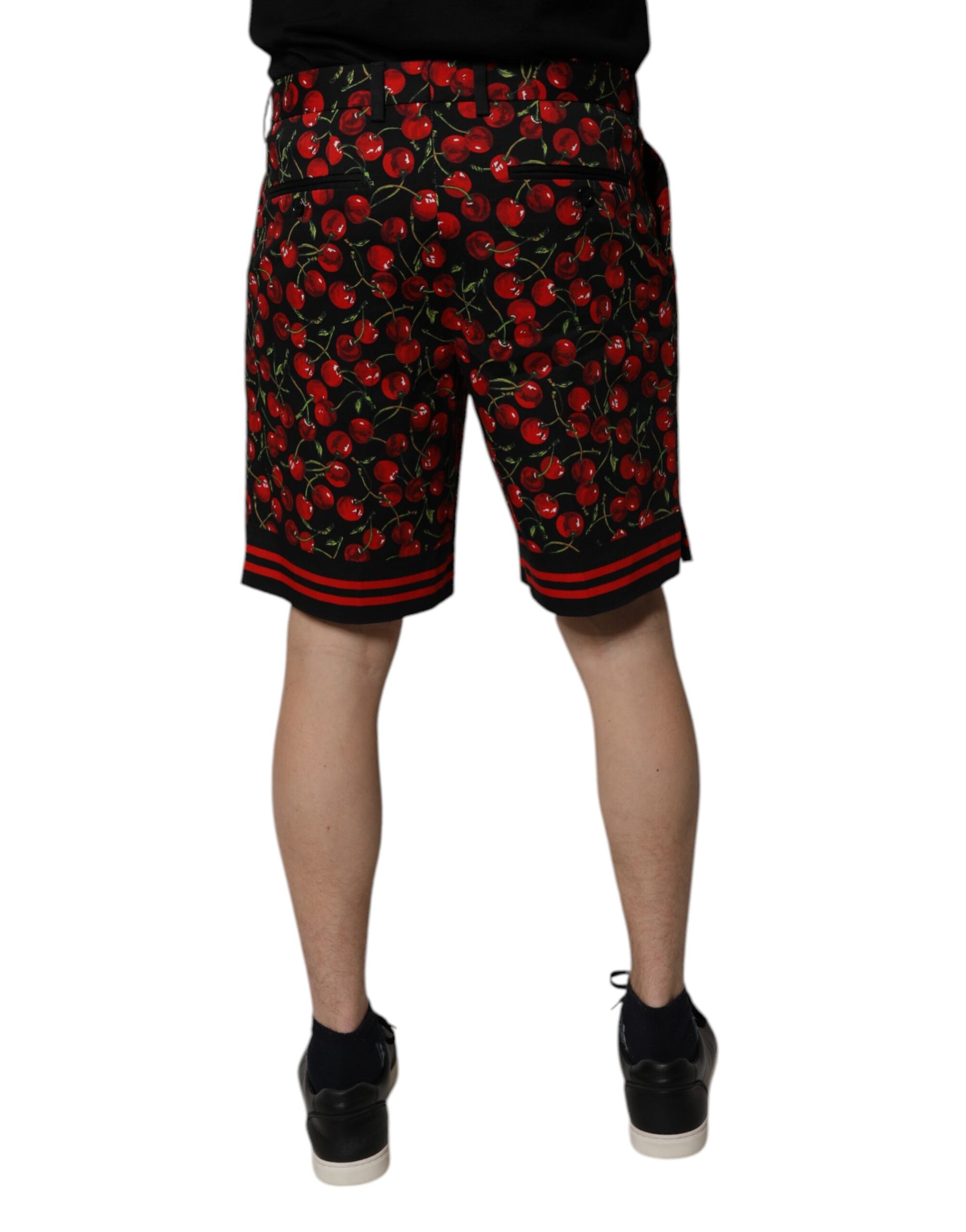 Shorts with red cherry print