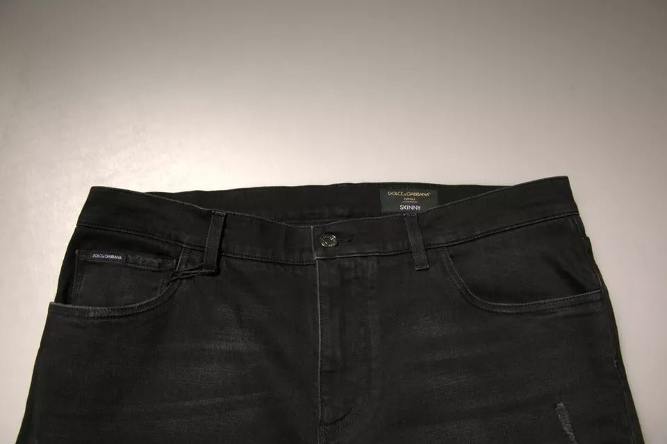 Pair of black jeans on a table