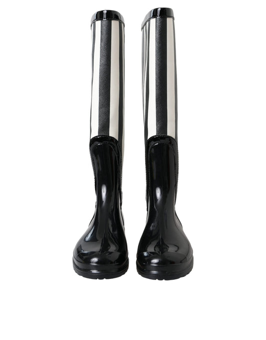 Pair of black rain boots