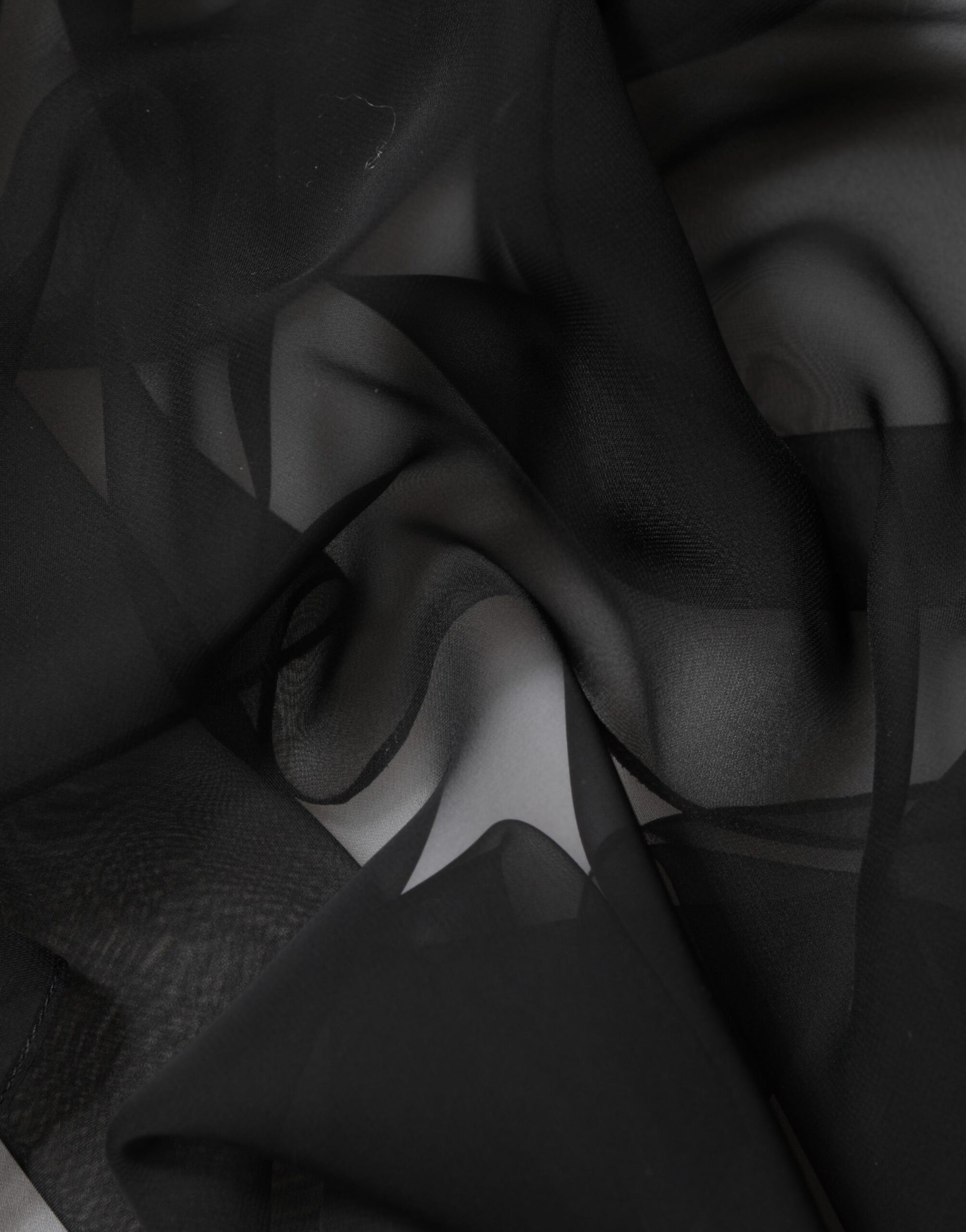 Black cloth mask on face