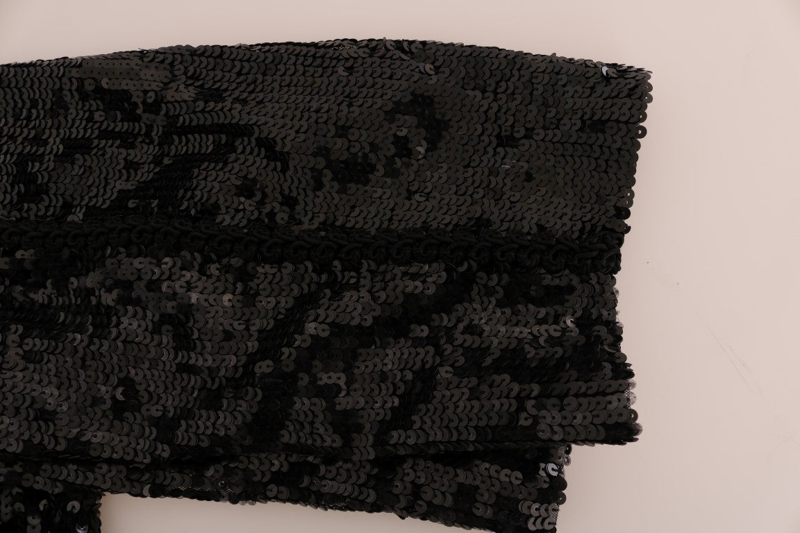 Black fabric with a pattern