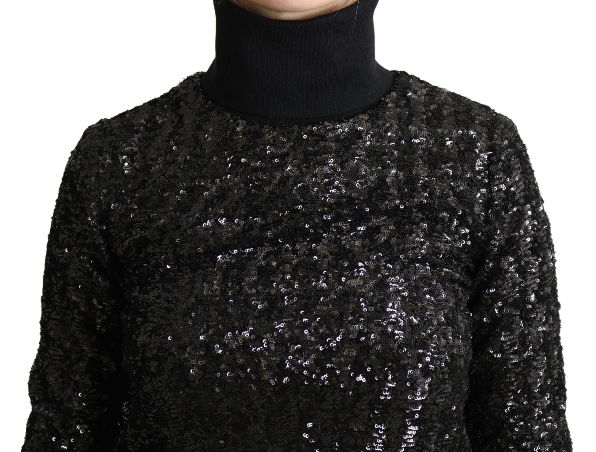 Black sequin sweater
