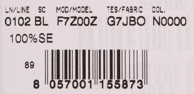 Barcode on a product label