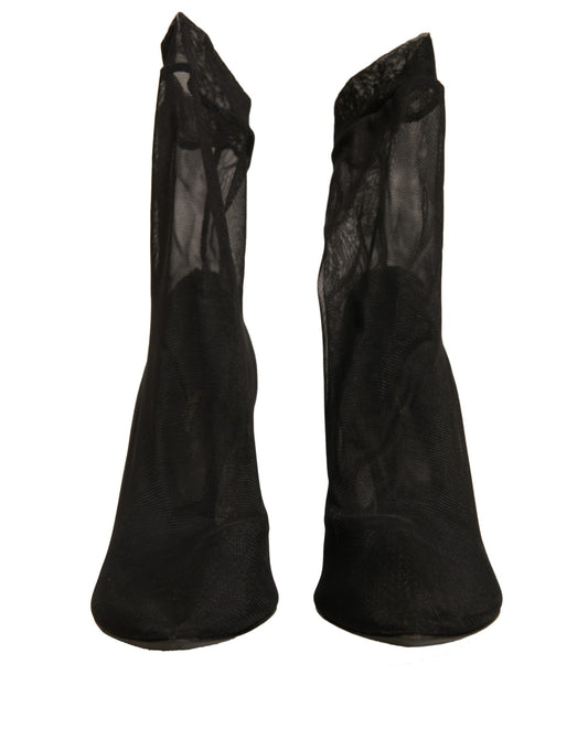 Pair of black knee high socks