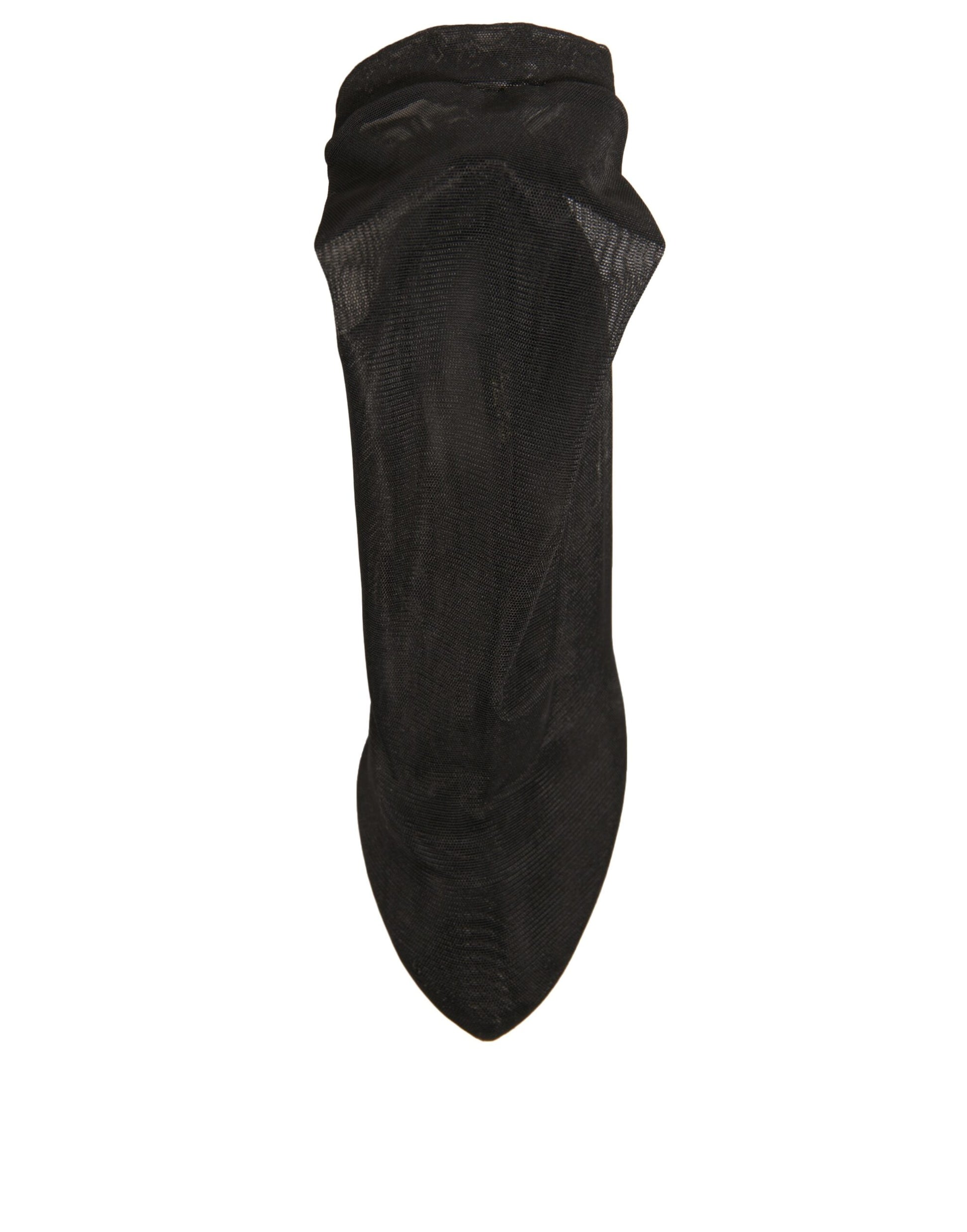 Black sock on white background