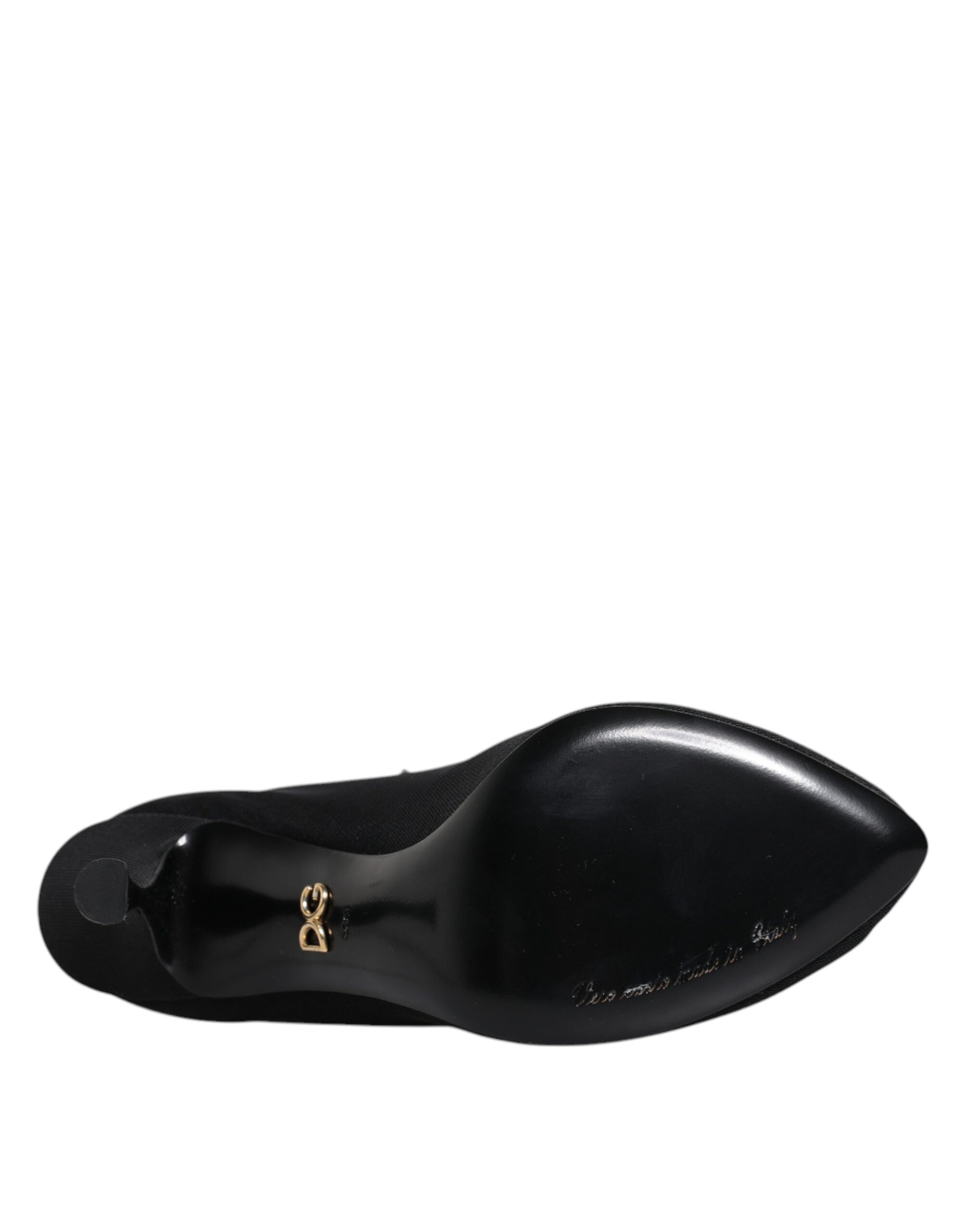 Black shoe on a white background