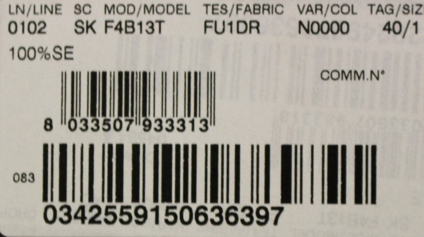 Barcode on a product label