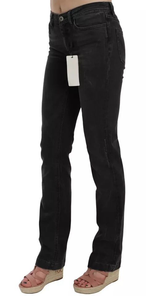 Pair of black jeans on a model