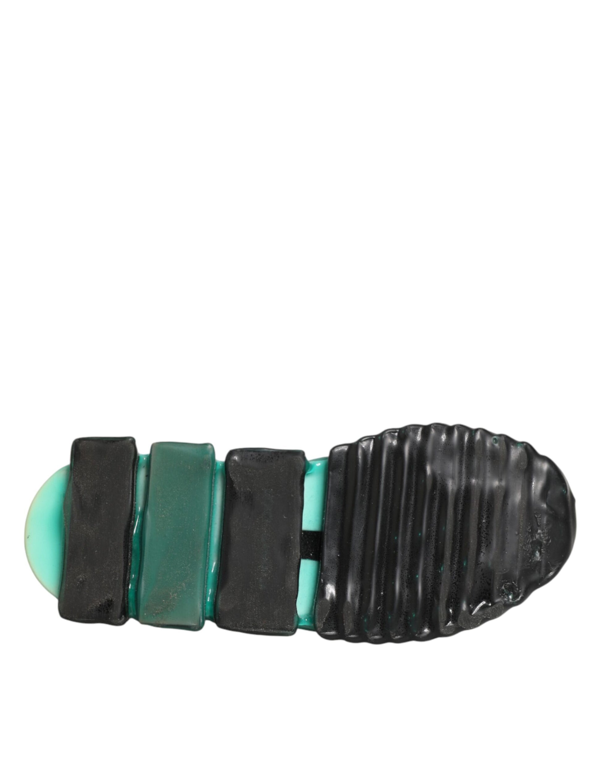 Green and black hairbrush