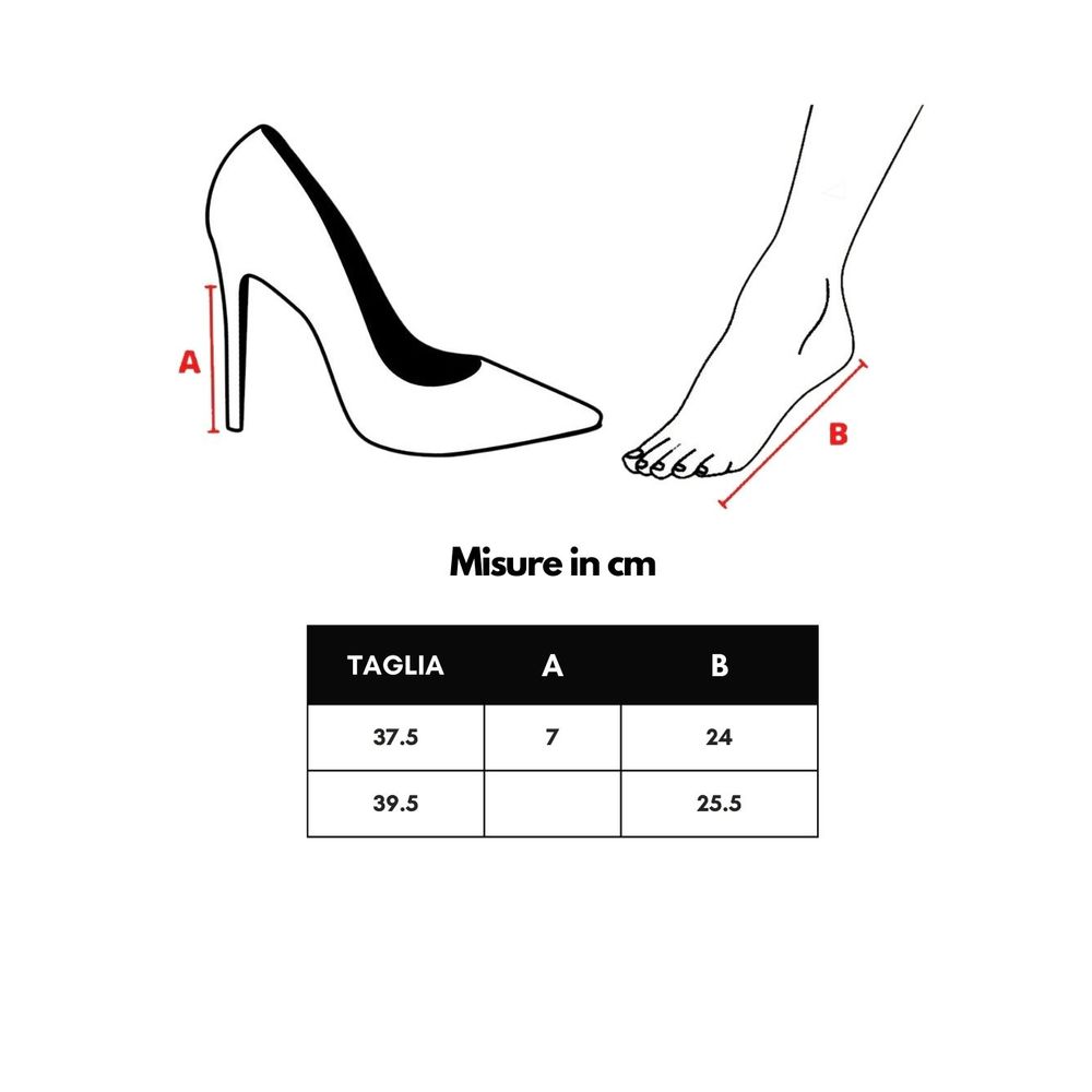 High heel shoes on feet