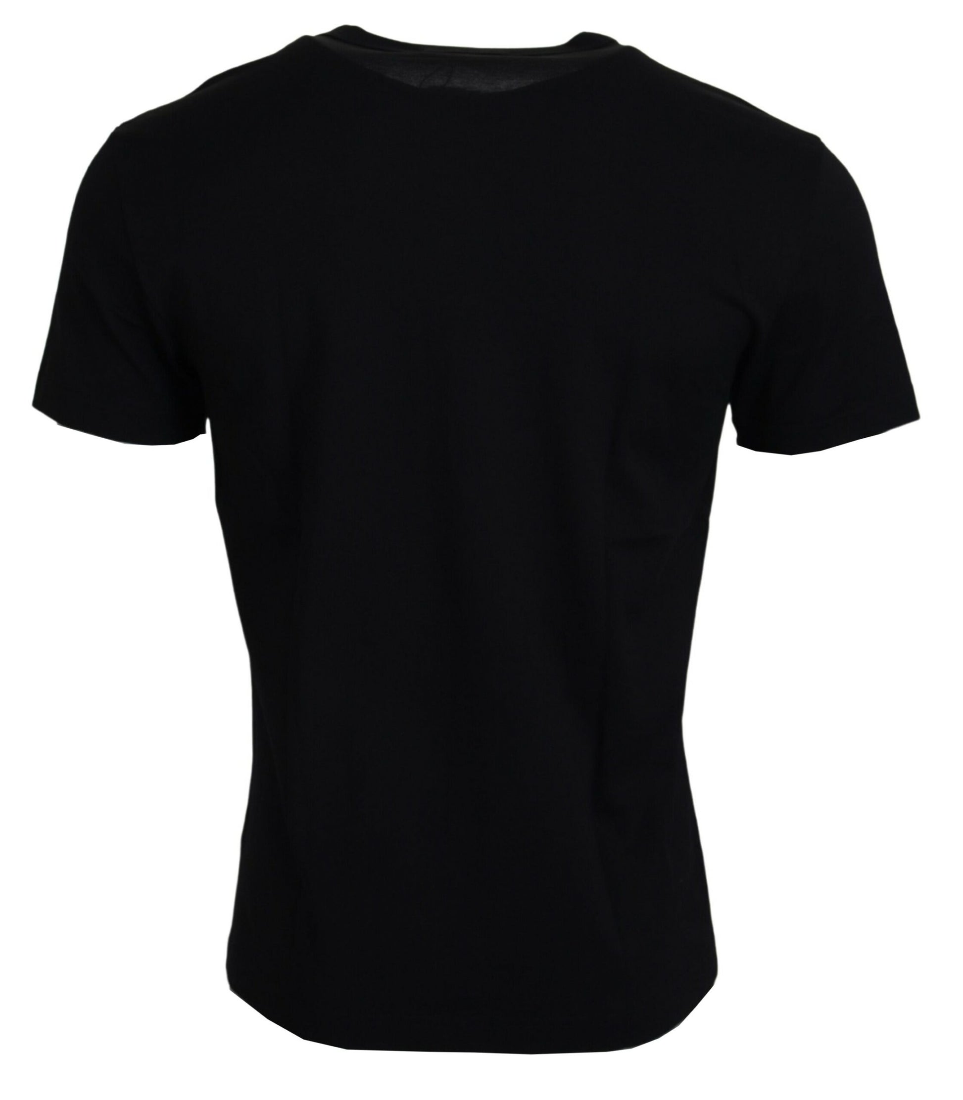 Black t-shirt on hanger