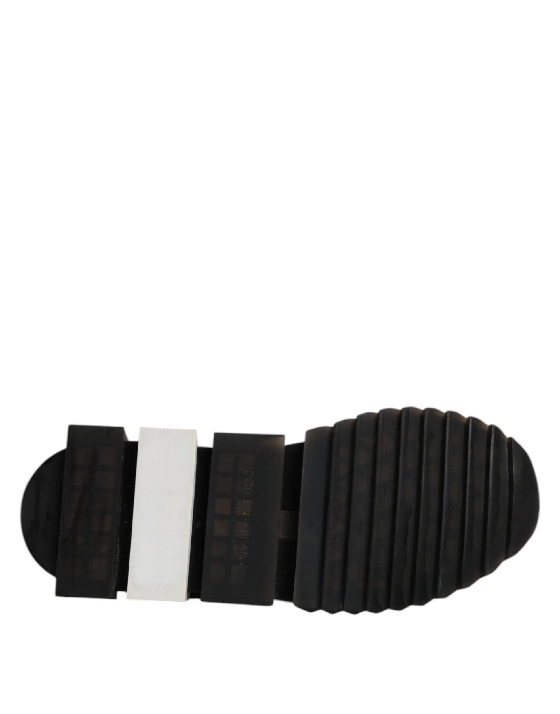 Black shoe sole with white stripe
