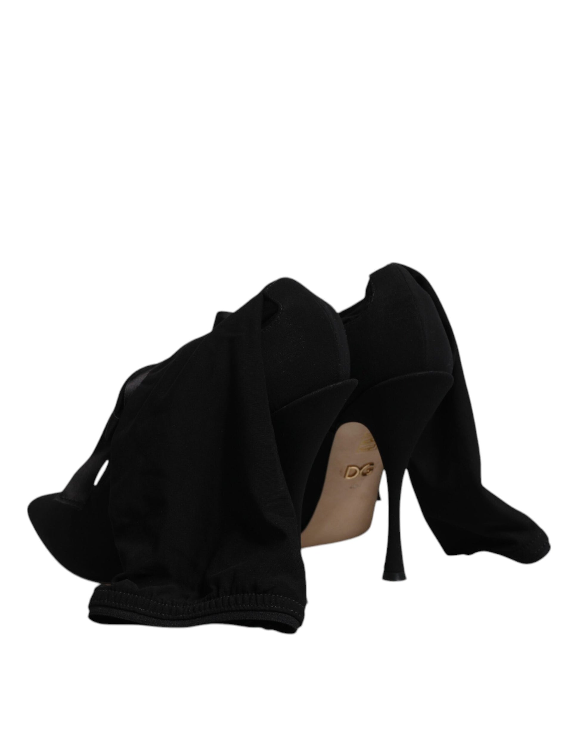 Black dress shoes on display
