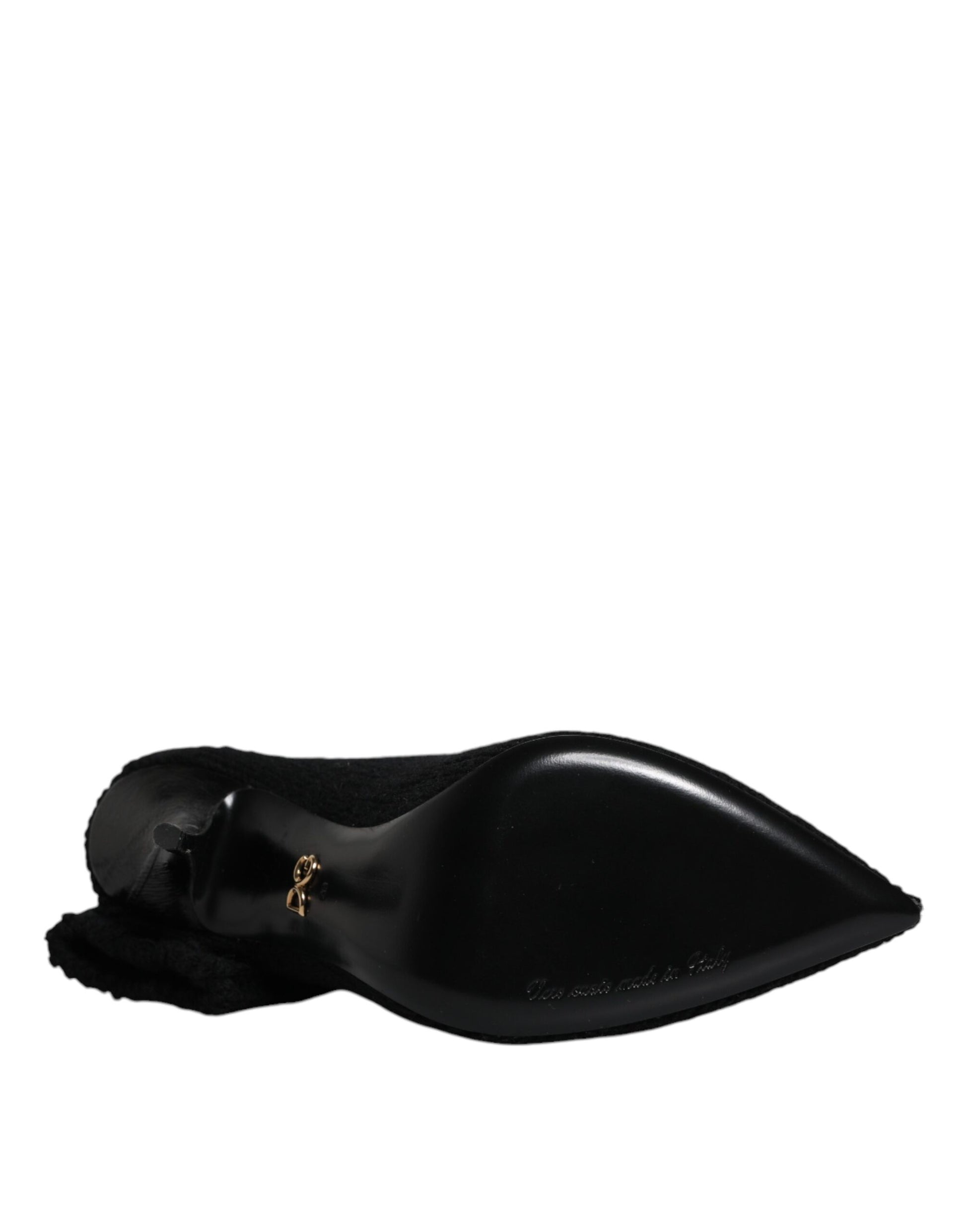 Black shoe on white background