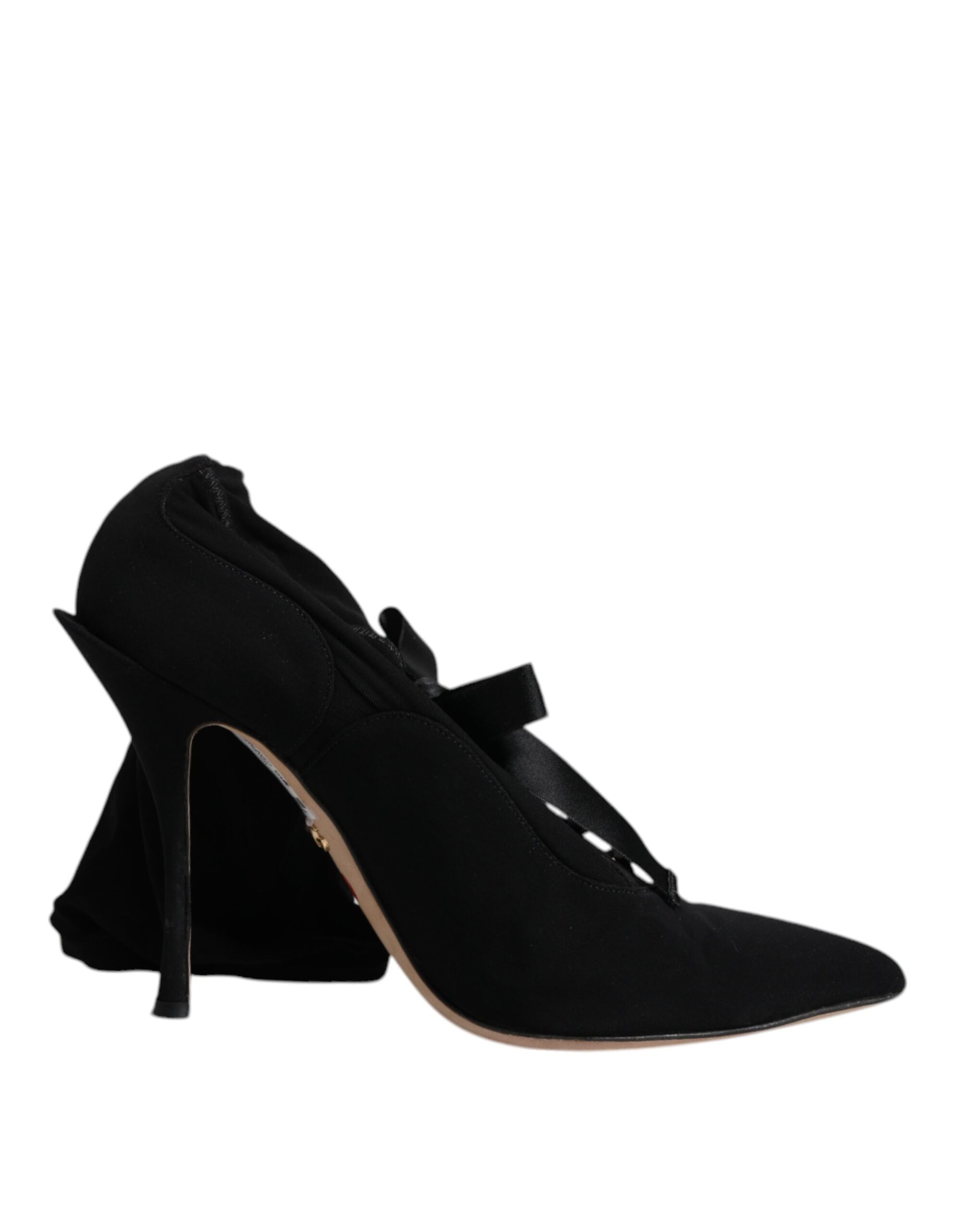Black high heel shoes with ankle straps