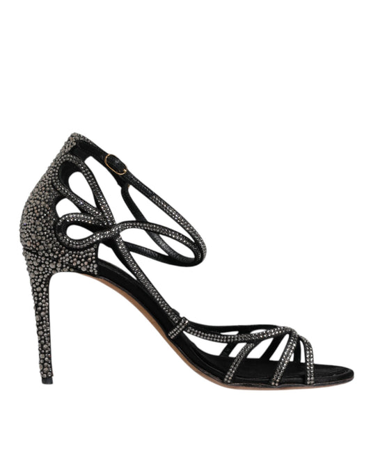 High heel shoe with embellishments