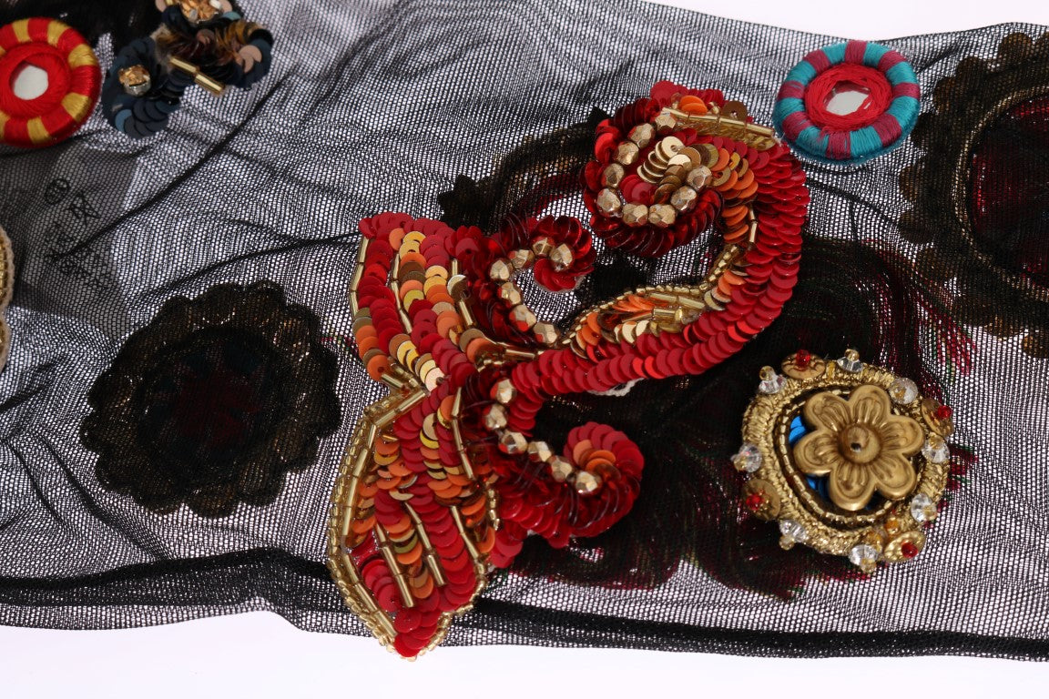 Decorative embroidery on fabric