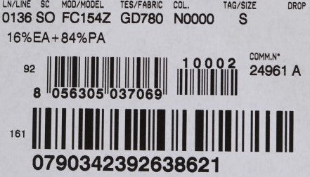 Barcode on a package