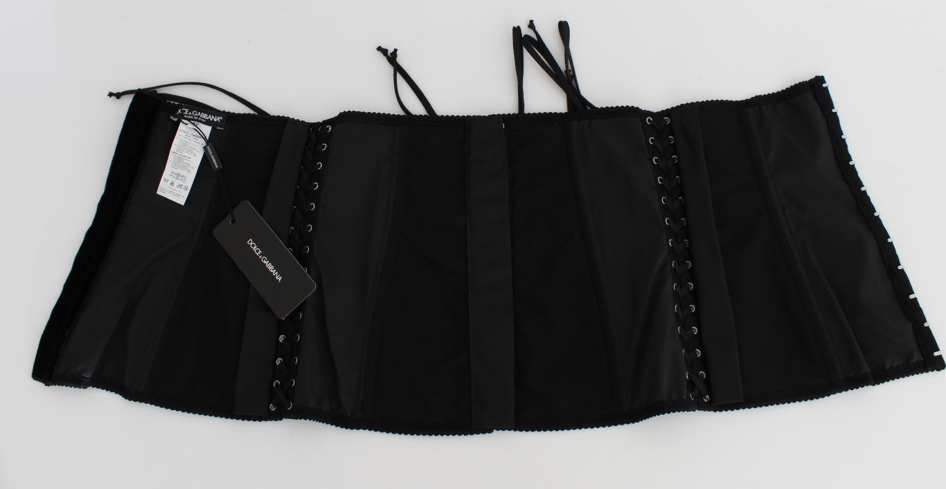 Black skirt with ruffles and sequins