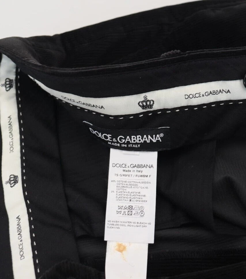 Black panties with white label