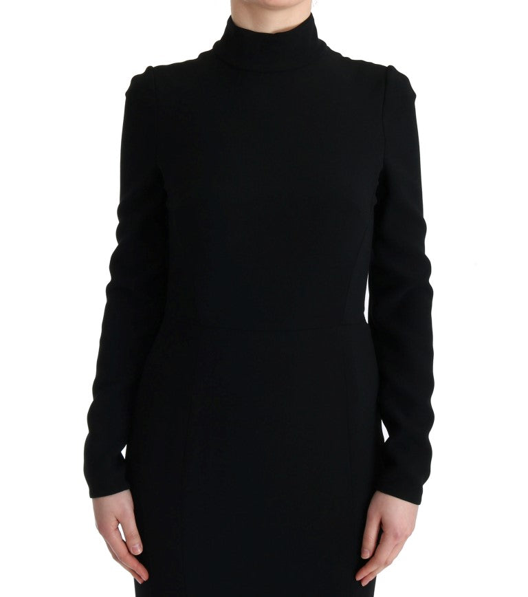 Black dress with long sleeves