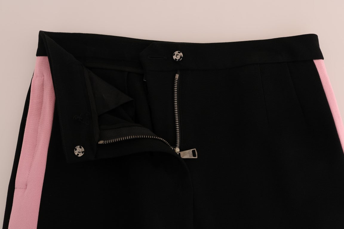 Black skirt with pink lining and zipper