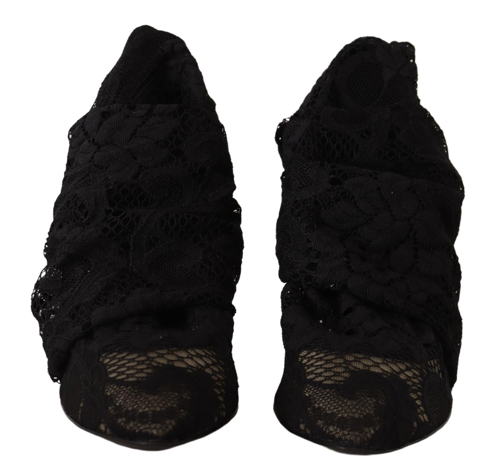 Pair of black lace up shoes