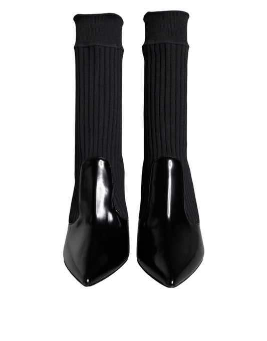 Pair of black ballet shoes