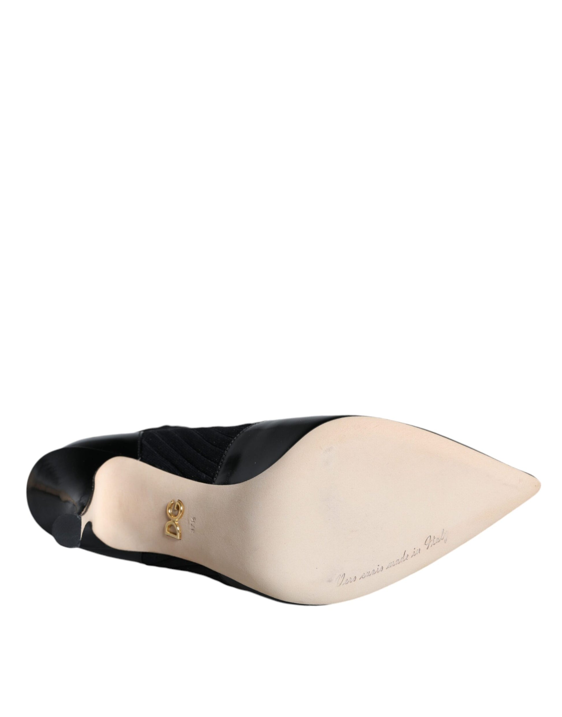 Black shoe on a white background