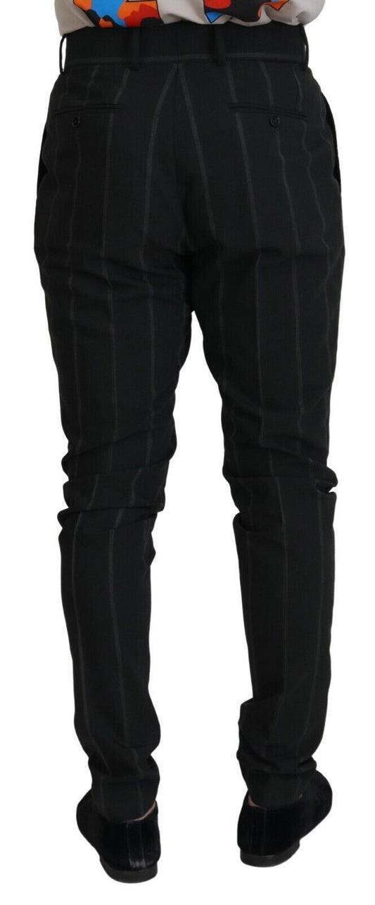 Pair of black pants with a high waist
