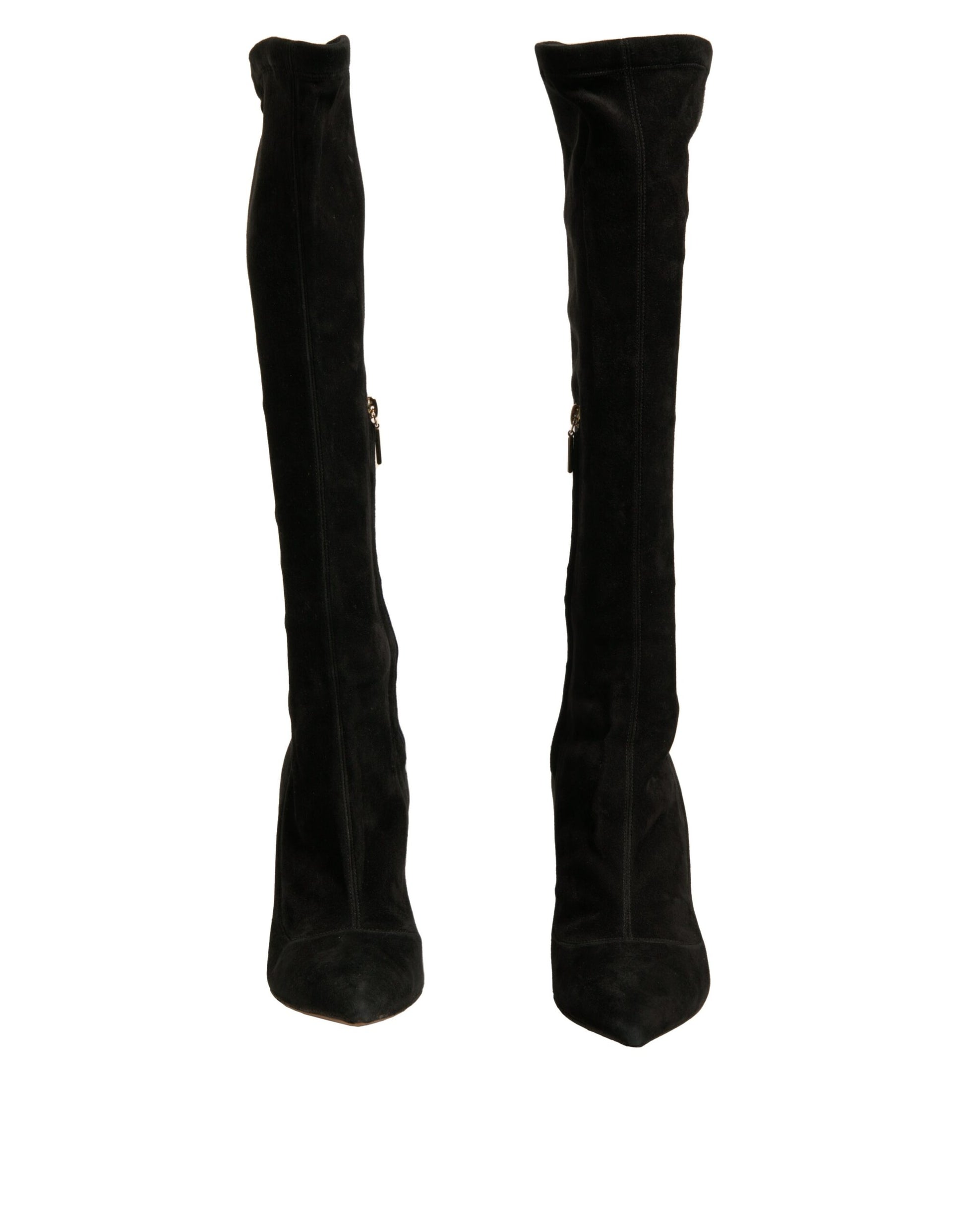 Pair of black knee high boots