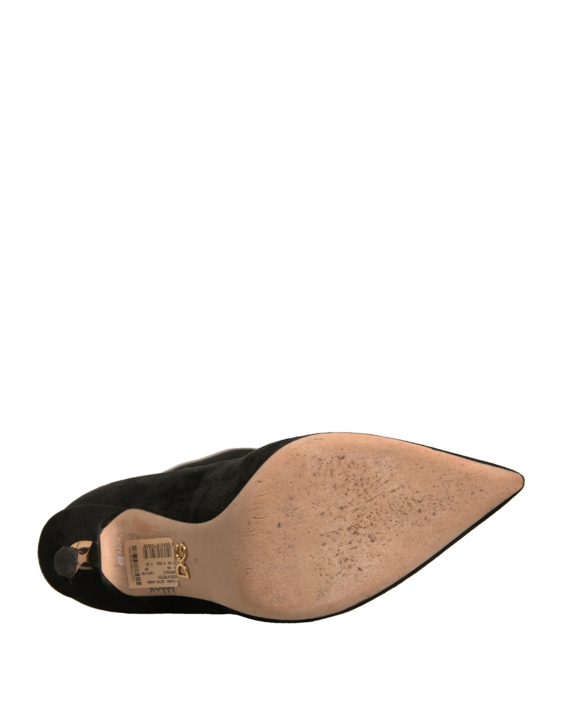 Black shoe on a white background