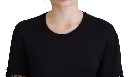 Black short sleeve shirt on a mannequin
